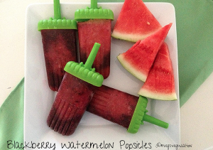 blackberry watermelon popsicles